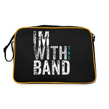 Band - Retro Tasche - Schwarz/Gold - Hinten