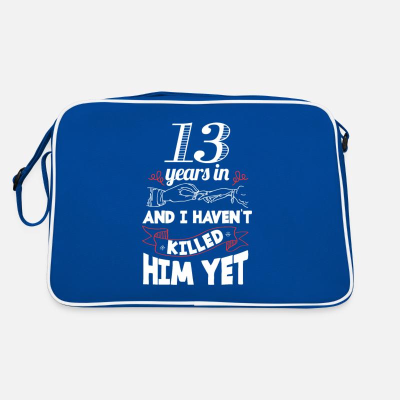 13 Years Wedding Anniversary Gift Idea for Women Retro Bag