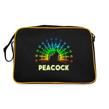 Peacock - Retro Bag - black/gold - Back