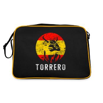 Torero - Retro Tasche - Schwarz/Gold - Hinten