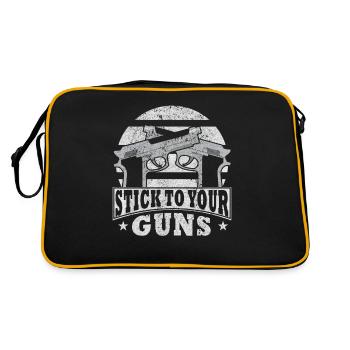 Waffen Pistolet Stick à vos guns - Sac Retro - noir/or - Dos