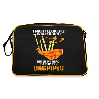Bagpipes - Retro Bag - black/gold - Back