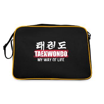 Club de cadeau de taekwondo MMA - Sac Retro - noir/or - Dos