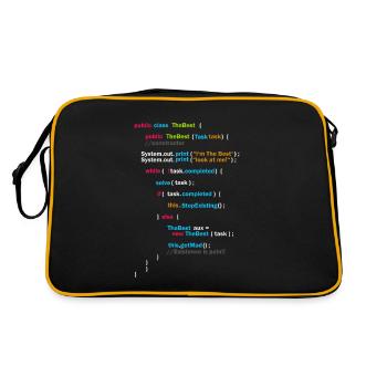 Program code - Retro Bag - black/gold - Back