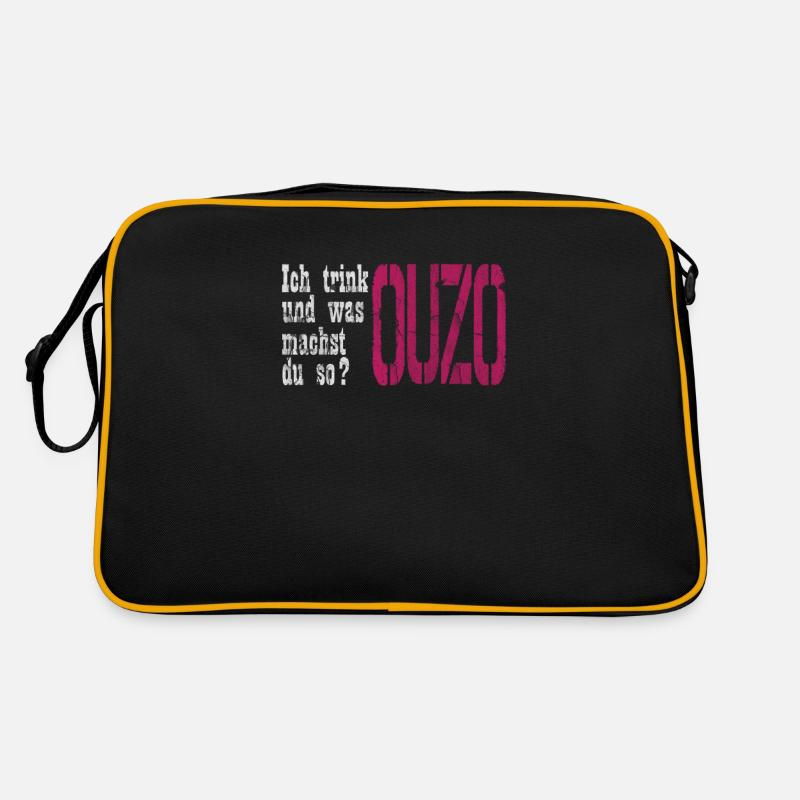 Ouzo funny party shirt Retro Bag