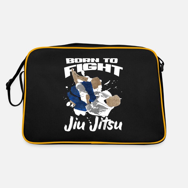Jiu Jitsu - Retro Tasche - Schwarz/Gold