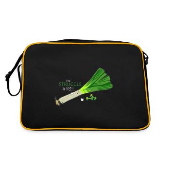Low fitness leek - Retro Bag - black/gold - Back