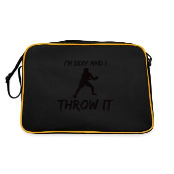 Frisbee Disc Discgolf Ultimate Frisbee - Retro Bag - black/gold - Back