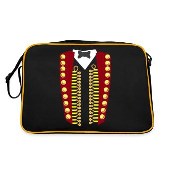 Cirque gilet costume manège Showman Dompteur JGA - Sac Retro - noir/or - Dos