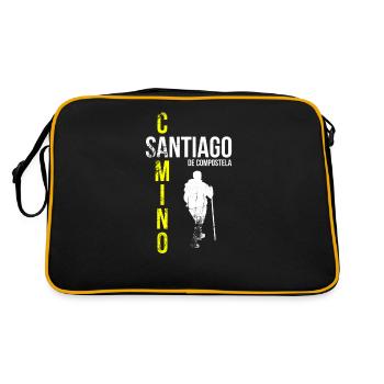 Camino de Santiago Pèlerins - Sac Retro - noir/or - Dos