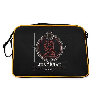 Ascendant de la naissance de l'horoscope zodiaque vierge - Sac Retro - noir/or - Dos