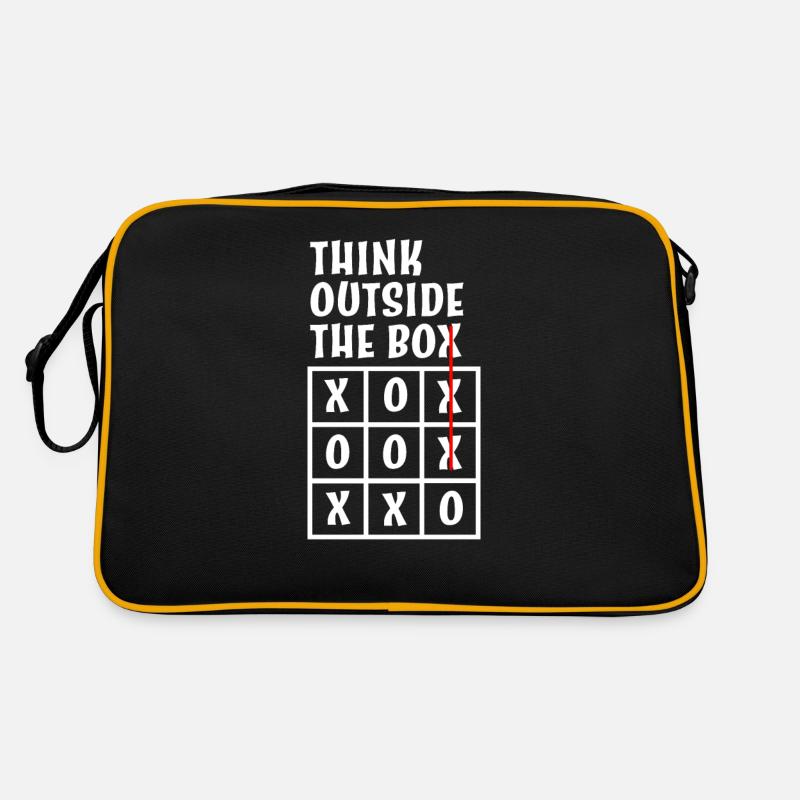 Think differently THINK OUTSIDE THE BOX Retro Bag