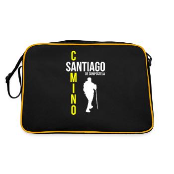 Camino de Santiago Pèlerins - Sac Retro - noir/or - Dos