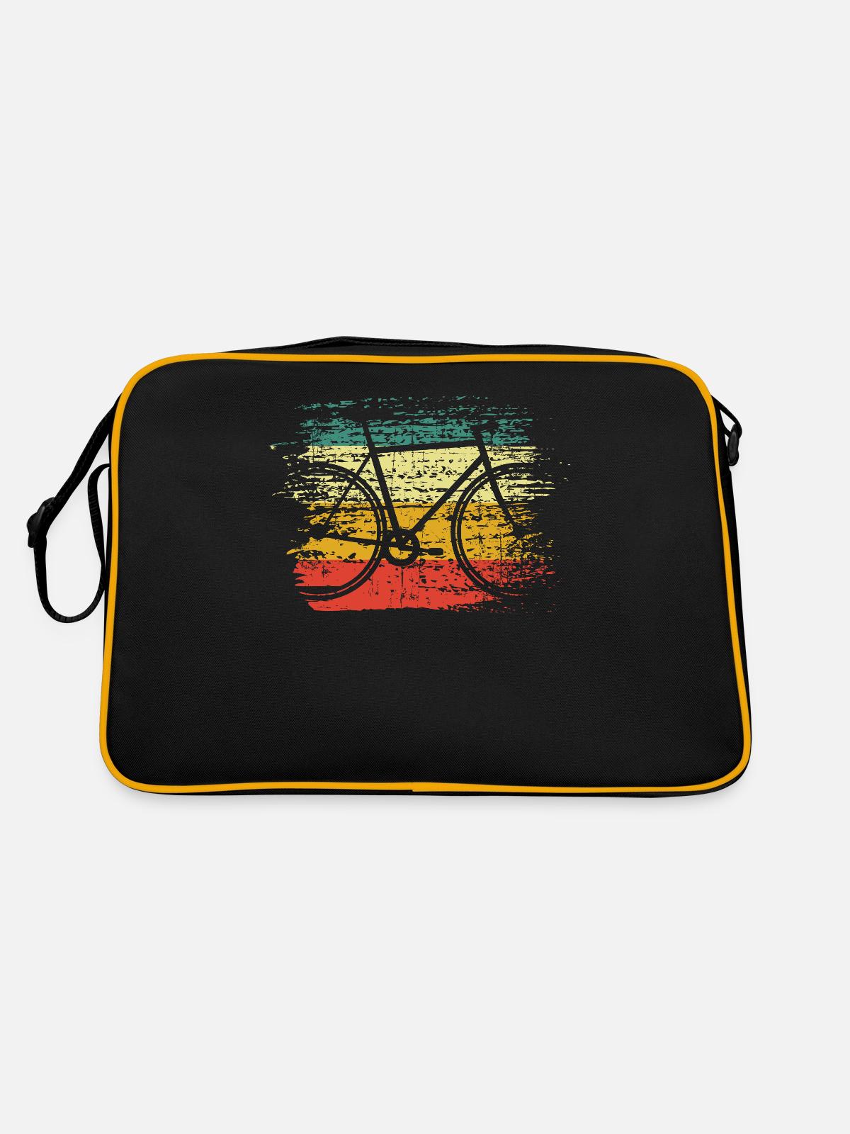 Vélo rétro - Sac Retro - noir/or - Dos