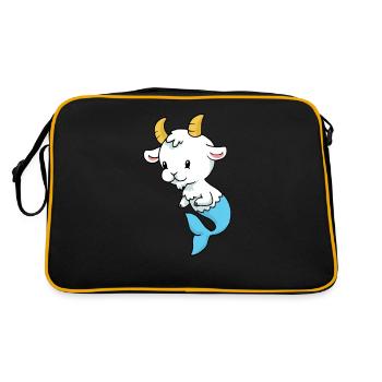 Capricorne bébé bouquetin bébé - Sac Retro - noir/or - Dos