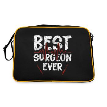 Chirurg - Retro Tasche - Schwarz/Gold - Hinten
