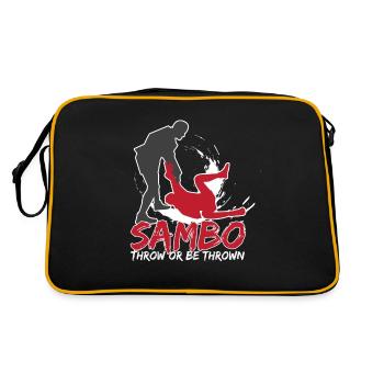 Sambo Combat Sport Gift - Sac Retro - noir/or - Dos