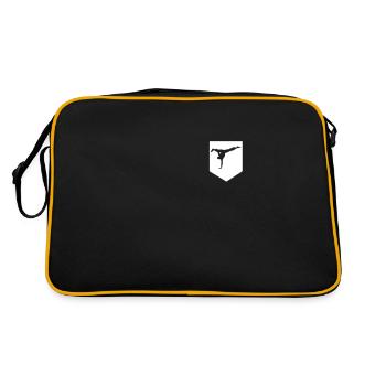 Capoeira poche de côté - Sac Retro - noir/or - Dos