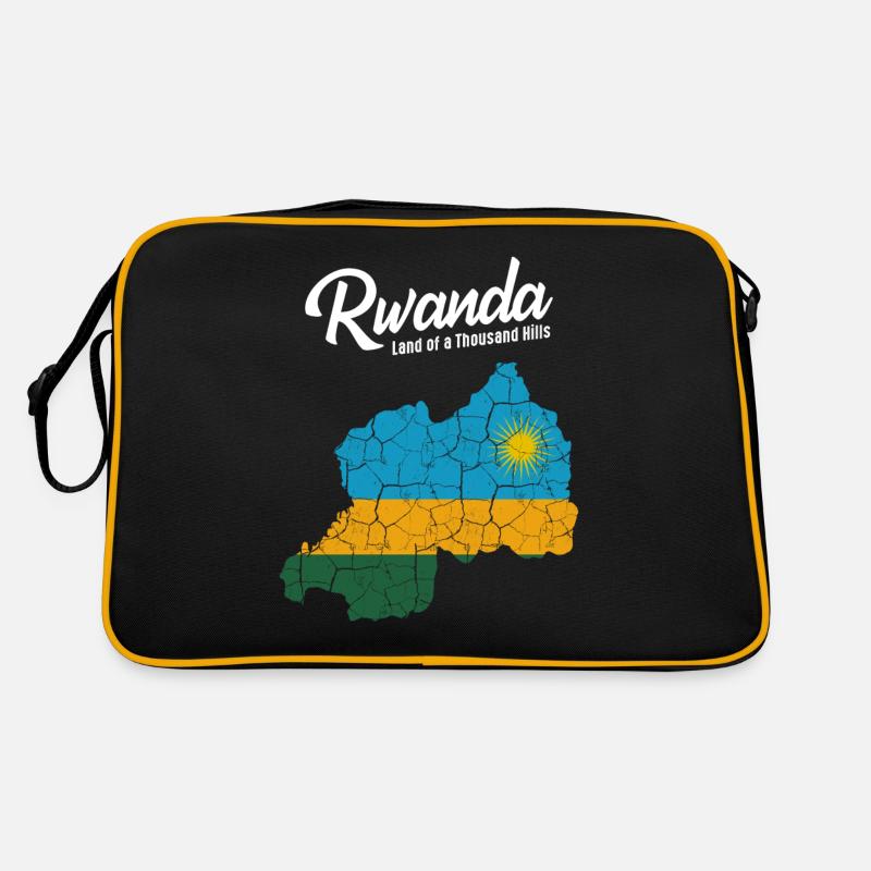 Rwanda - Sac Retro - noir/or