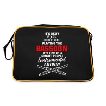 Bassoon - Retro Bag - black/gold - Back