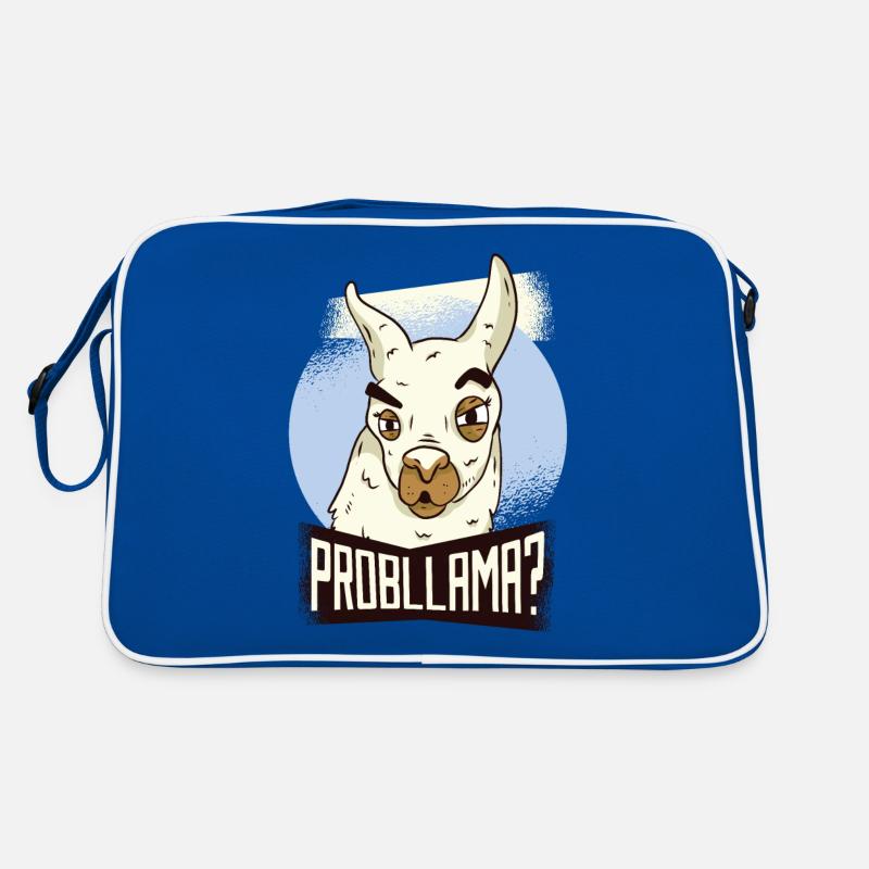 Lama Problem Lustig No Probllama Geschenk Geek Süß Retro Tasche