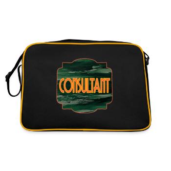consultant - Retro Bag - black/gold - Back