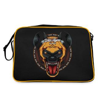 hyène - Sac Retro - noir/or - Dos