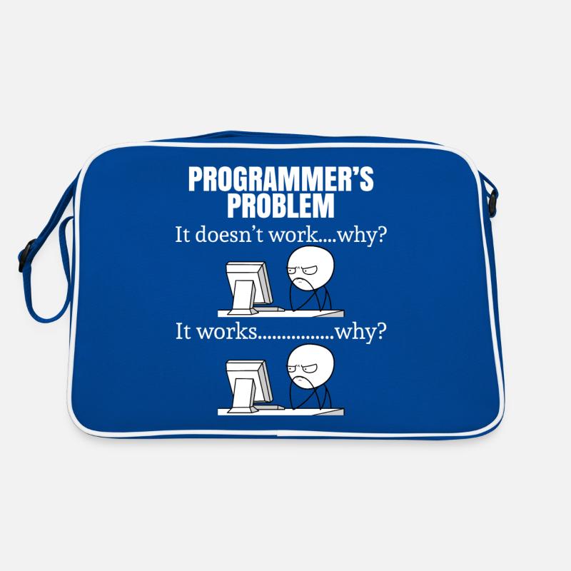 Programmer funny geek Retro Bag