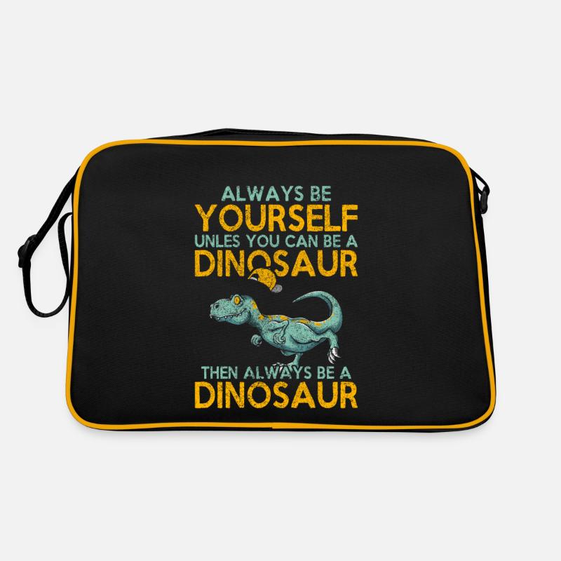 Sei immer du selbst, es sei denn, Dinosaurier Retro Tasche