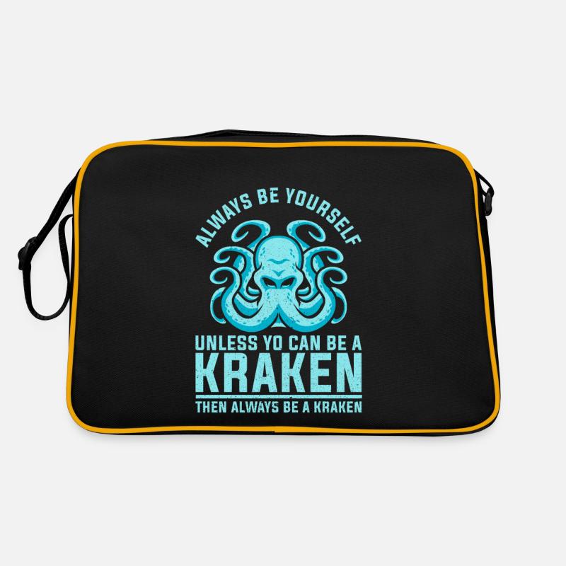 OCTOPUS KRAKEN Octopus rétro calamar cadeau Sac Retro