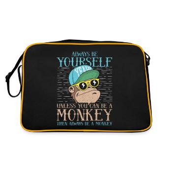 Always Be Yourself - Sac Retro - noir/or - Dos