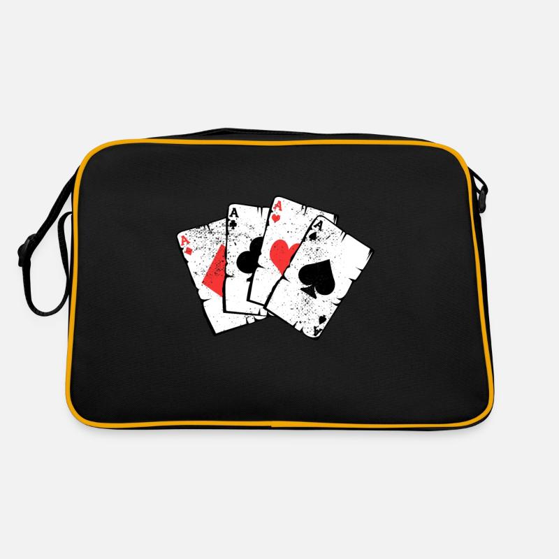 Poker Game Cards Player Bluff Trick Gift Retro Bag