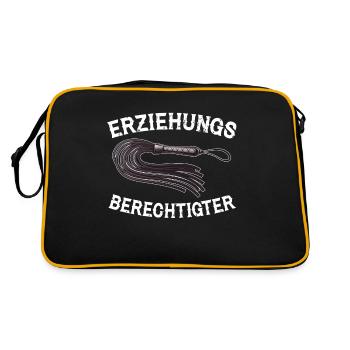 Tuteur légal BDSM Bondage érotisme drôle - Sac Retro - noir/or - Dos