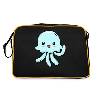 Small jellyfish - Retro Bag - black/gold - Back