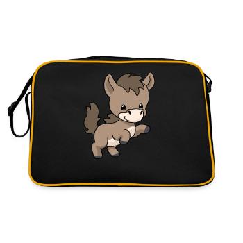 Petit poulain - Sac Retro - noir/or - Dos