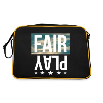 fair play - Retro Bag - black/gold - Back