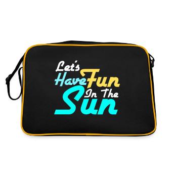 Sun - Retro Bag - black/gold - Back