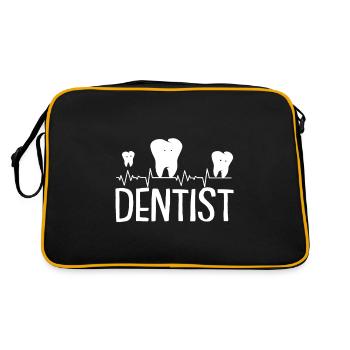 Dentist Gift Dentist Dentist Dentist - Retro Bag - black/gold - Back