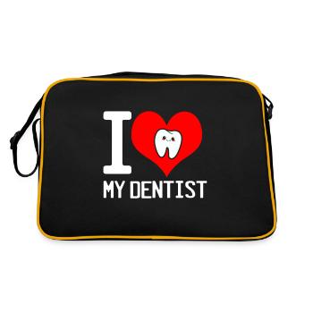Dentist Gift Dentist Dentist Dentist - Retro Bag - black/gold - Back