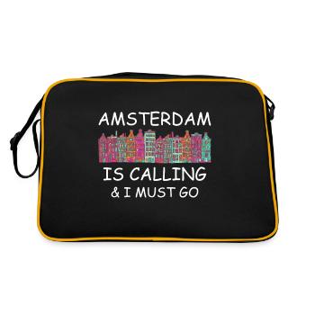 Amsterdam - Retro Bag - black/gold - Back