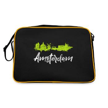 Amsterdam - Retro Bag - black/gold - Back