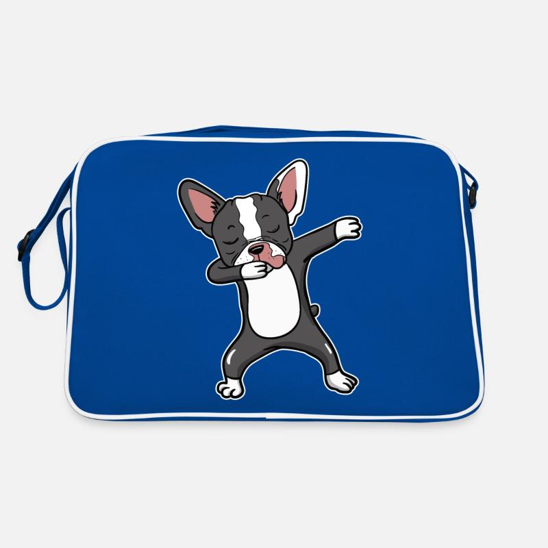 Boston Terrier Dog Dabbing Dance Dancing Gift Retro Bag
