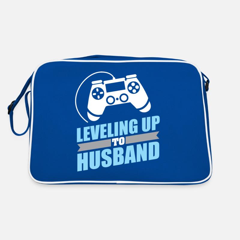 Gamer Engagement Leveling bis zum Ehemann Retro Tasche