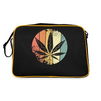 Chanvre cannabis - Sac Retro - noir/or - Dos