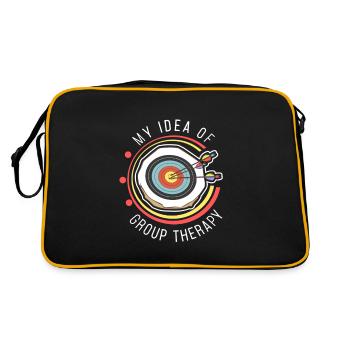 Tir à l'arc cadeau sportif cible - Sac Retro - noir/or - Dos