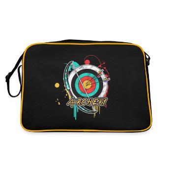 Tir à l'arc tir sport flèche tireur - Sac Retro - noir/or - Dos