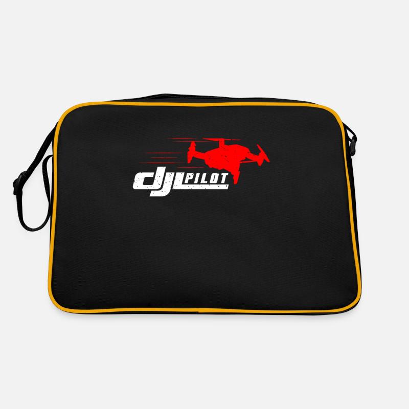 DJI Drone Airplane Pilot flyer Helicopter Gift Retro Bag
