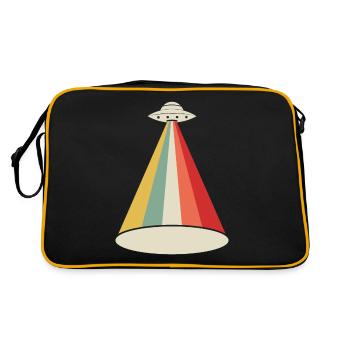 Alien UFO Alien - Sac Retro - noir/or - Dos