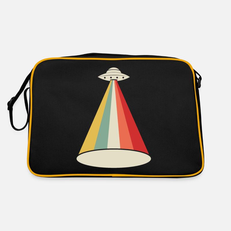 Alien UFO Alien - Sac Retro - noir/or