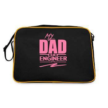 Engineer Engineer Engineering Student Mama - Retro Bag - black/gold - Back